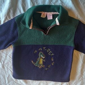 Sesame Street T-Rex Fleece Pullover - Green and Blue
